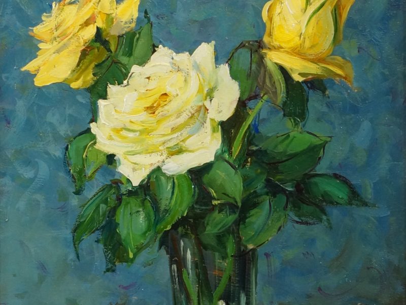 Louis Jacques VIGON “Bouquet de roses” 590€