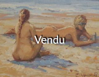 Scène de plage- VENDU