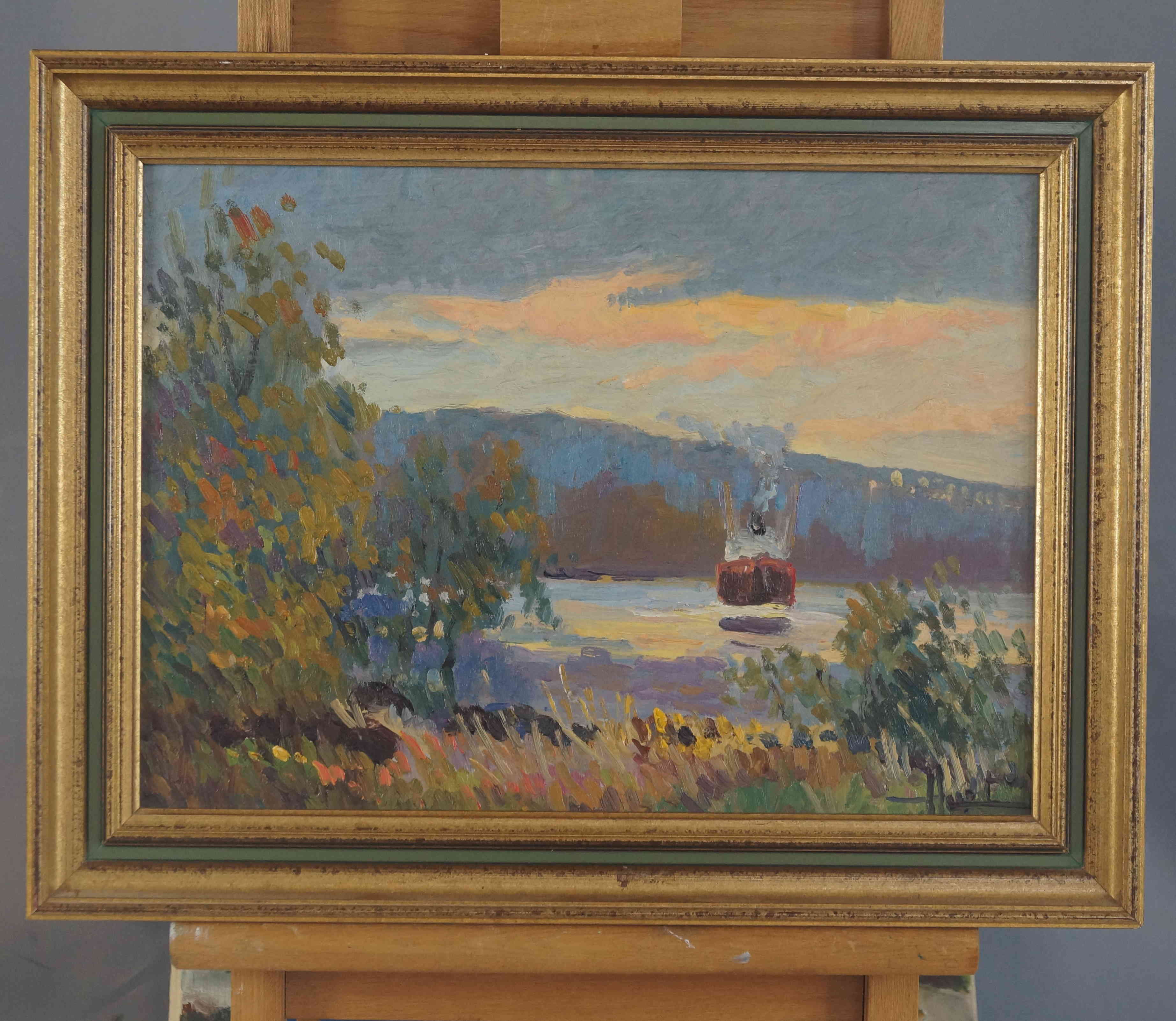 Cargo En Seine Jacques HUET Vendu ArtPleasure Cargo En Seine Jacques HUET Vendu ArtPleasure